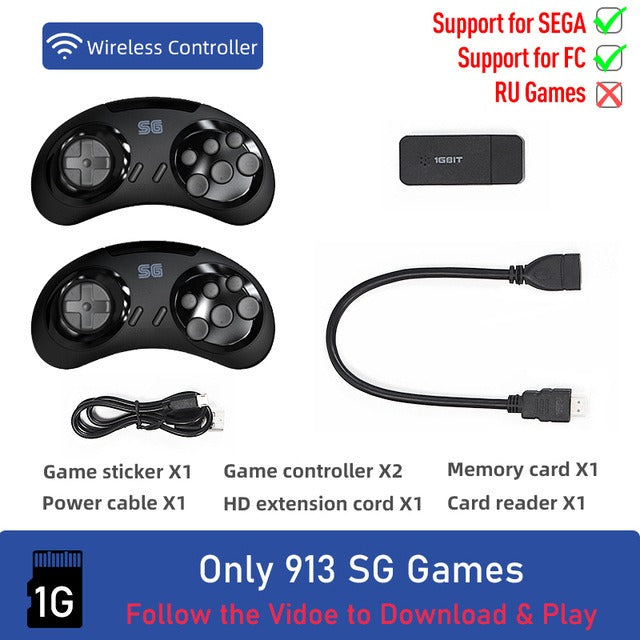 16-bit retro HDMI game console for home entertainment