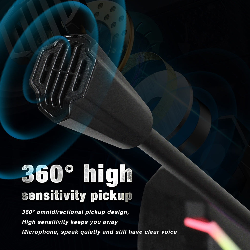 New desktop RGB luminous condenser microphone live broadcast microphone