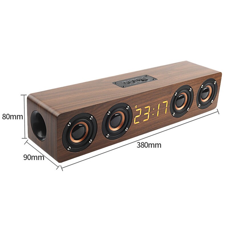 Home theater portable column Bluetooth Speaker Alarm Clock Radio subwoofer Soundbar for TV speaker AUX USB
