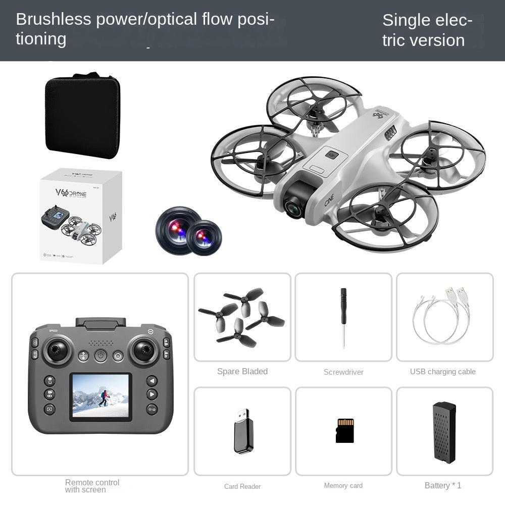Motor Drone with Screen GPS Aerial Photography Foldable Remote Control Aircraft eprolo