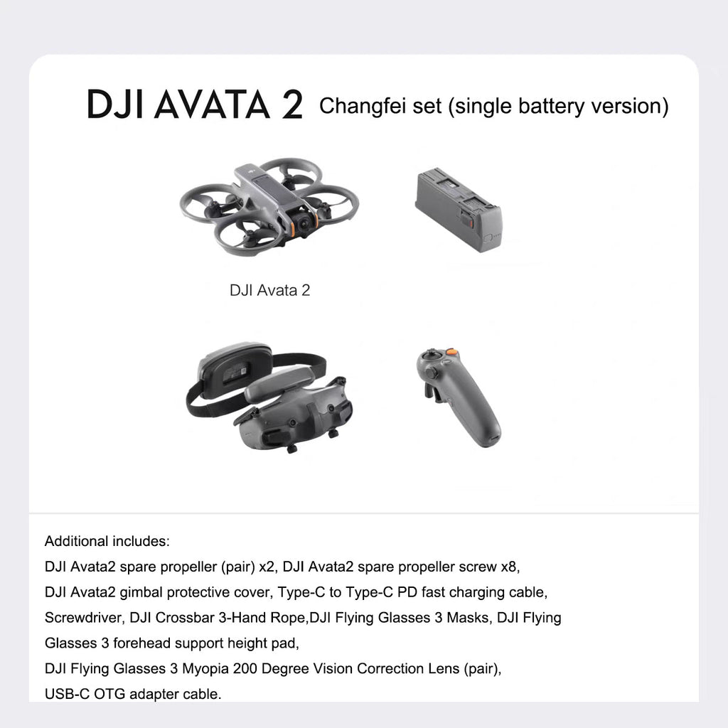 DJI Avata 2 First Perspective Aerial Photography Drone Flight Glasses Sensory Control Immersive Flight eprolo