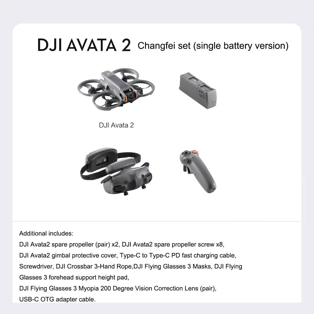 DJI Avata 2 First Perspective Aerial Photography Drone Flight Glasses Sensory Control Immersive Flight eprolo