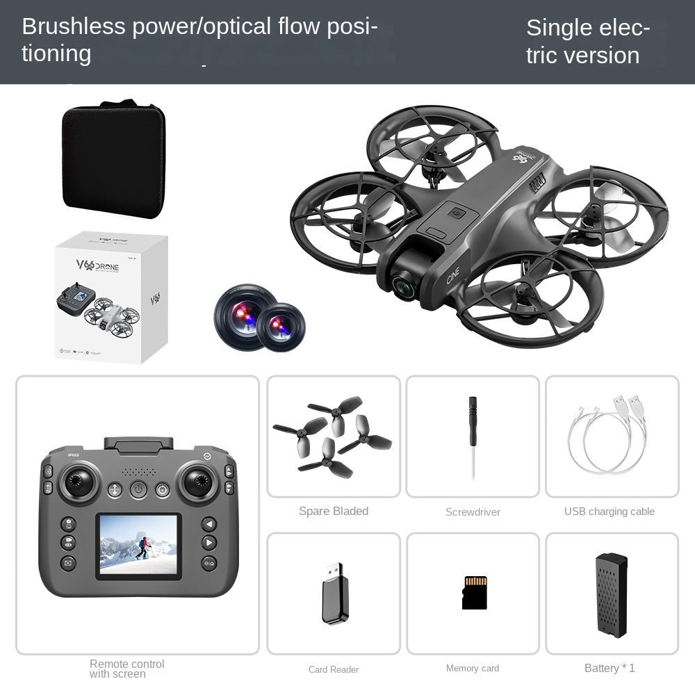 Motor Drone with Screen GPS Aerial Photography Foldable Remote Control Aircraft eprolo