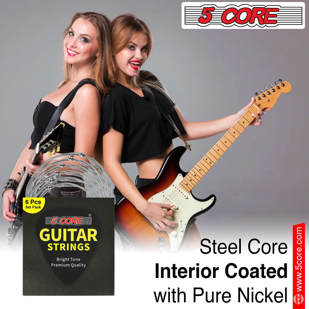 5 Core Electric Guitar Strings for 6 String Guitars Nickel Plated