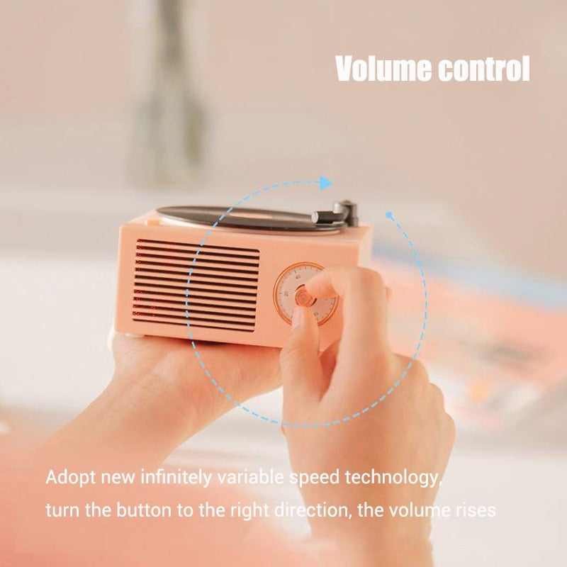 B10 Atomic Bluetooth Speakers Retro Vinyl Player Desktop Wireless Creative Multifunction Mini Stereo Speakers eprolo