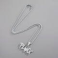 Personality Splicing Plug Alphanumeric Hip-Hop Full Diamond Pendant Plug Tide Brand All-Match Hip-Hop Pendant product photo