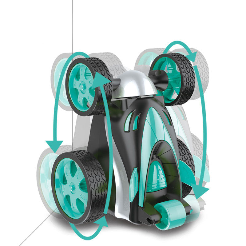 Electric Remote Control Dumper Stunt Car Toy Tumbling Stunt Double-Sided Car Electric Children's Toys eprolo