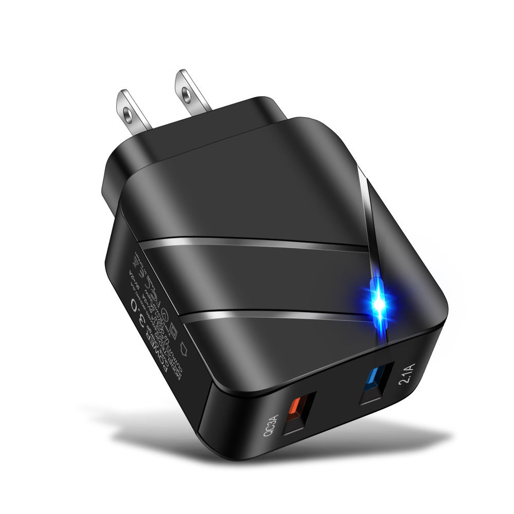 Dual USB QC3.0 Fast Charger | 2-Port Wall Adapter