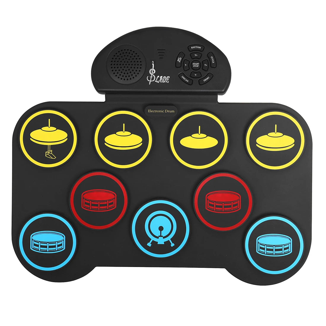 Foldable 9-Pad Electronic Drum Kit for Beginners
