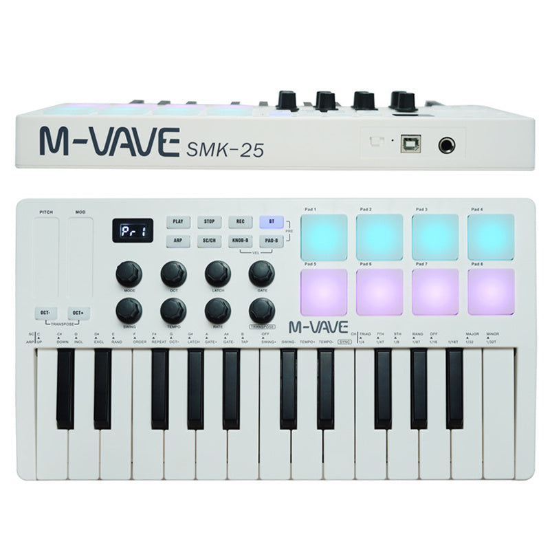 SMK-25 MIDI Arranger Keyboard RGB Pad Keyboard eprolo