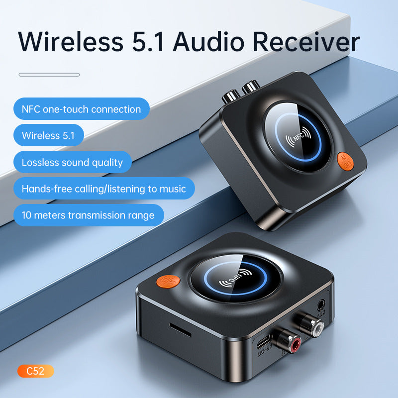 C52 Bluetooth 5.1 Audio Adapter for TV & Car