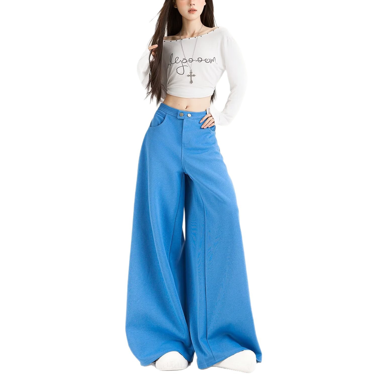 Flowing Wide-Leg Pants