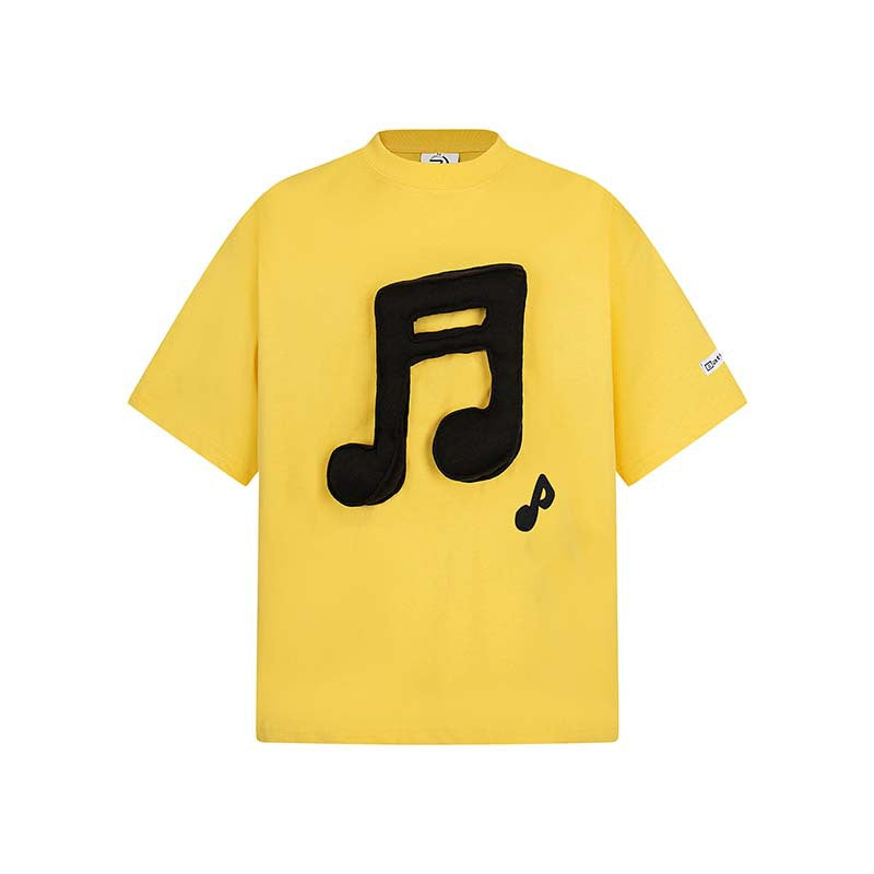 Fun Doll Music Note Short Sleeve T-shirt