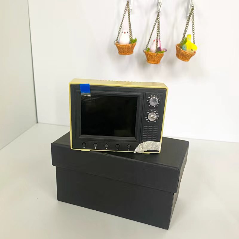 1:12 Scale Mini Playable TV Dollhouse Accessory for OB11 Dolls - Miniature Gachapon Decoration product photo