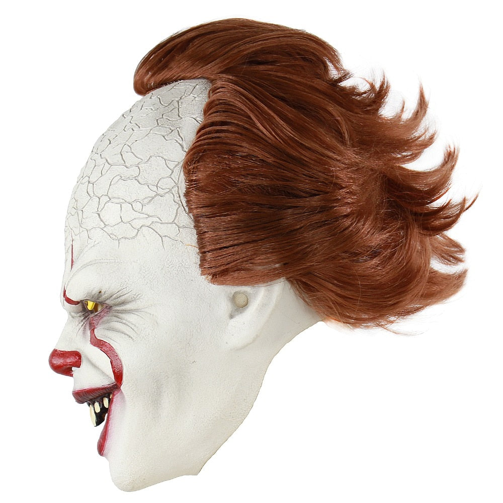 Stephen  Horror Clown Joker Mask Clown Mask Halloween Cosplay Costume Props