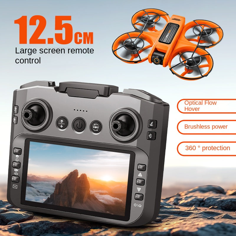 S156 Brushless RC Drone with Screen FPV Racing Drone, HD Camera, 4-Axis UAV with Optical Flow Positioning eprolo