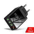 3-Port USB Fast Charger with Digital Display product photo
