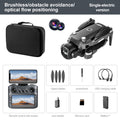 Drone with Triple Cameras, Screen, Optical Flow Positioning, 8K HD Aerial Photography, Obstacle Avoidance Flying Device eprolo