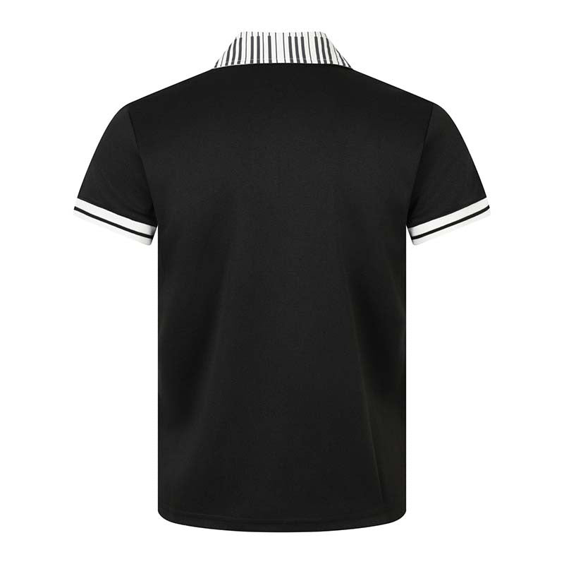 Music note printed short sleeved polo shirt