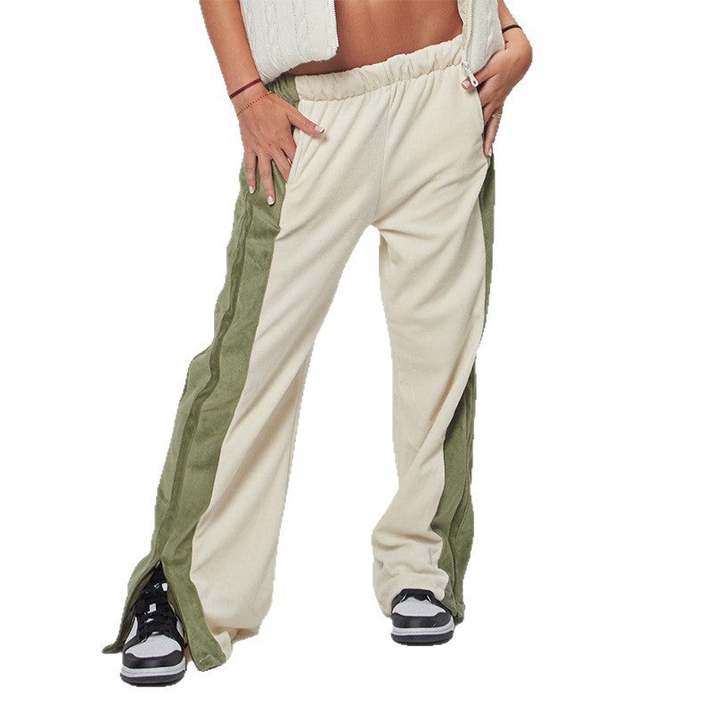 Elastic Sweatpants for Casual Wear, High Street Hip Hop Rap Street Style Y2K Sweatpants eprolo
