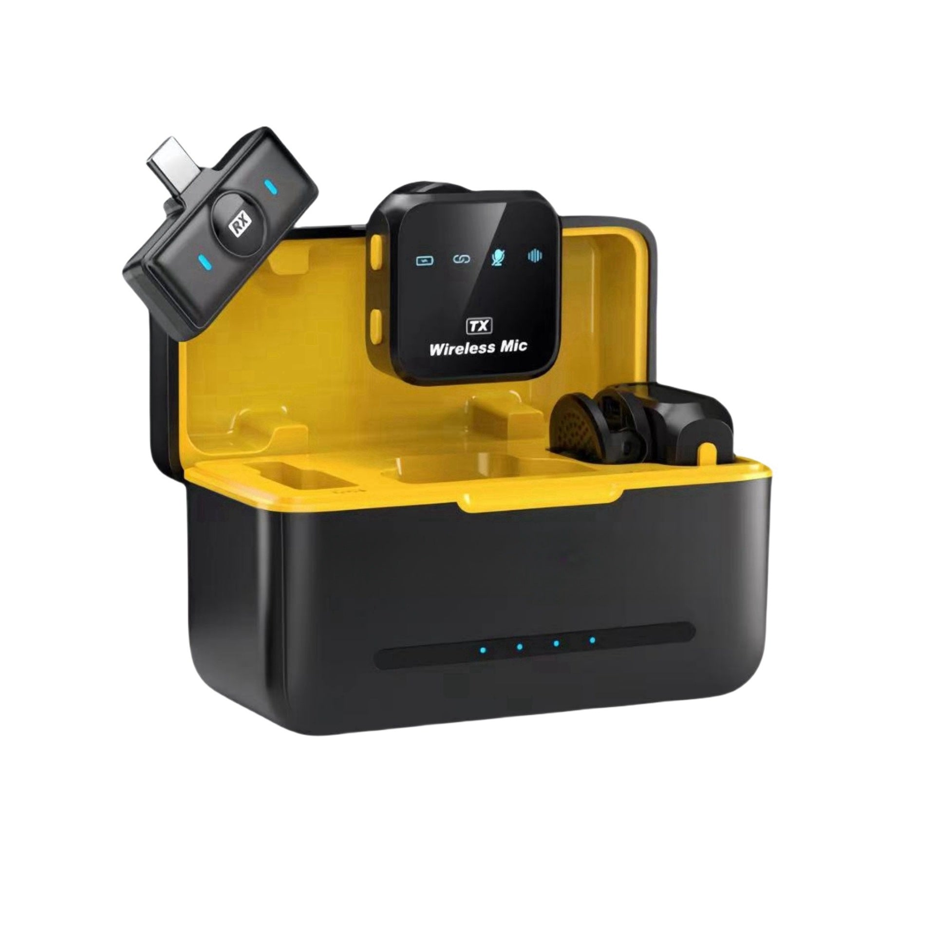 One to two wireless lavalier microphone intelligent noise reduction receiver microphone clip wireless microphone eprolo
