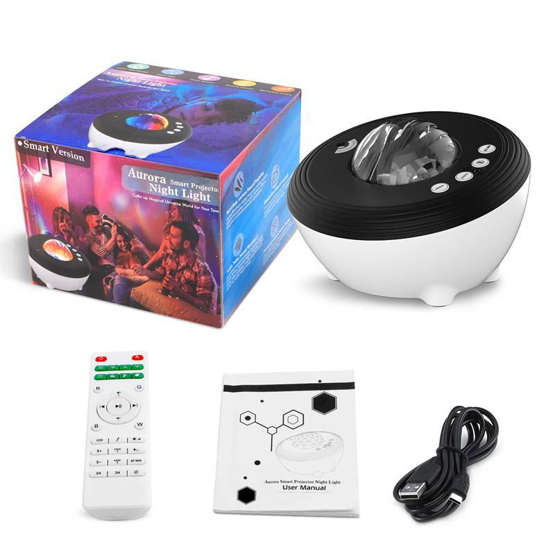 Atmosphere Light Cornucopia Music Northern Lights Star Light White Noise Laser Bluetooth Music Star Projection Light eprolo