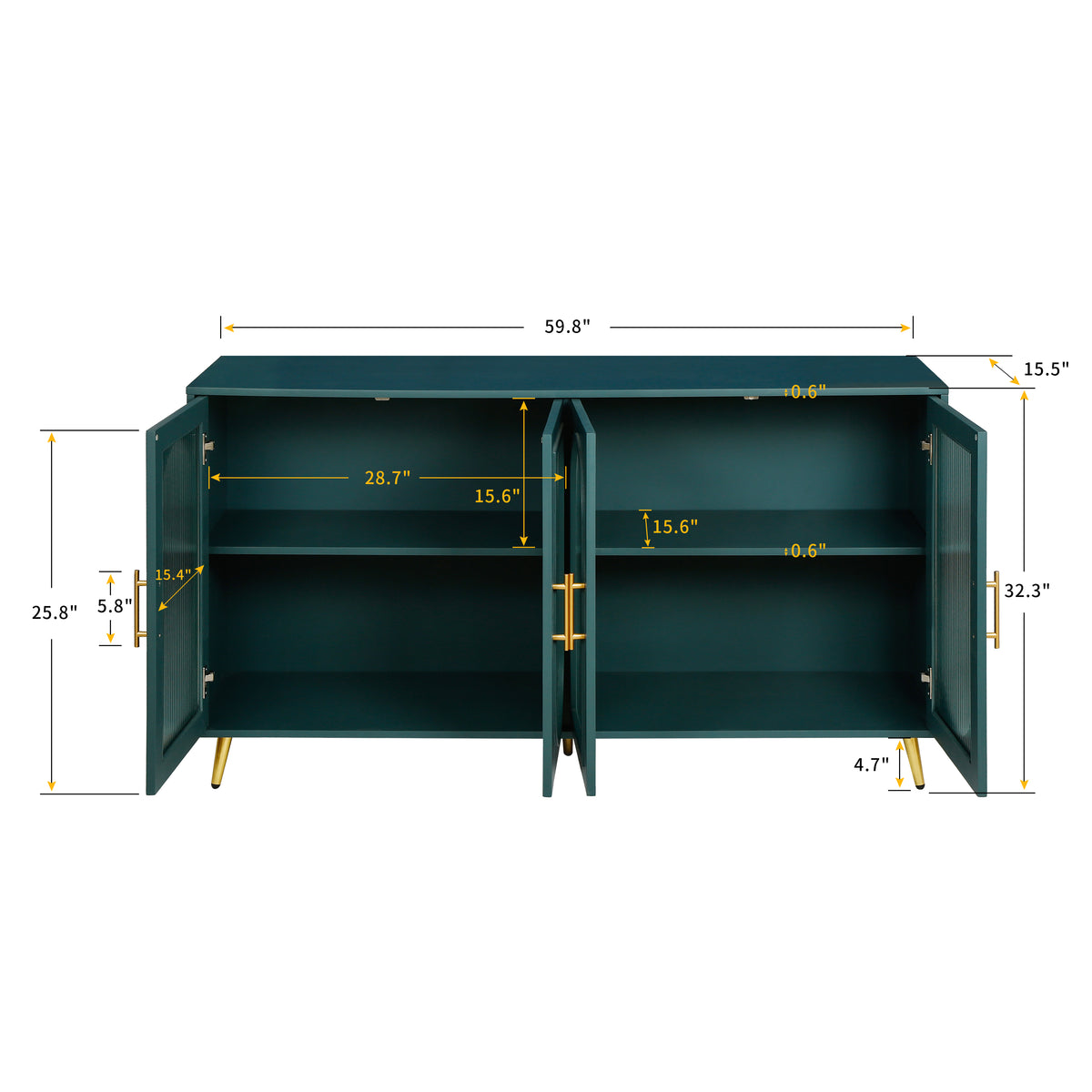 65+ Inch TV Stand with Storage