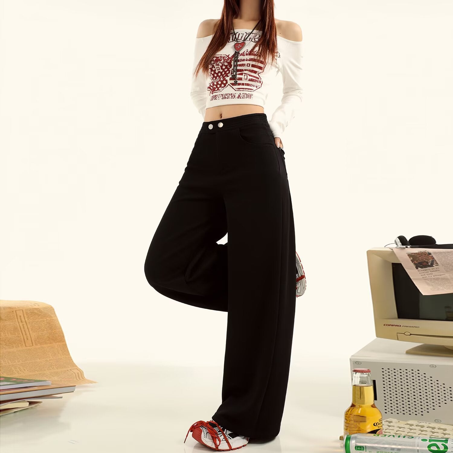 Flowing Wide-Leg Pants