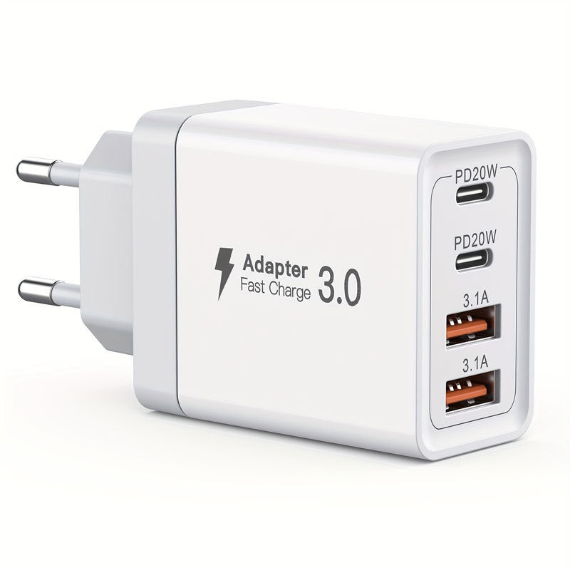 20W Dual-Port PD Fast Charger | USB-A + USB-C