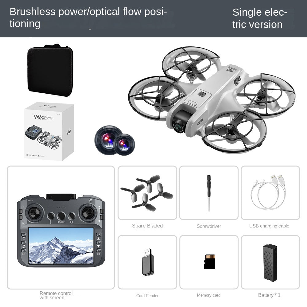 Motor Drone with Screen GPS Aerial Photography Foldable Remote Control Aircraft eprolo