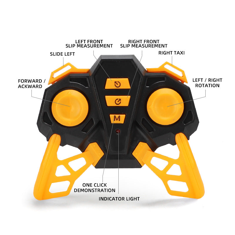 Drift Racing Remote Control Double-Sided Stunt Rampage Light Charging High-Speed Off-Road Vehicles Children's Toys eprolo