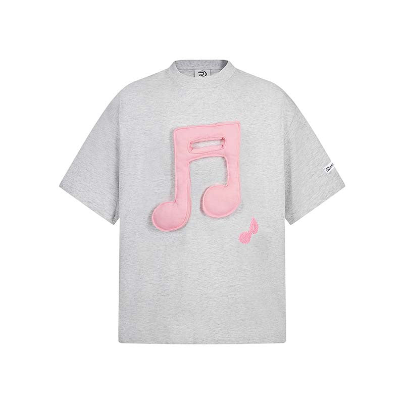 Fun Doll Music Note Short Sleeve T-shirt