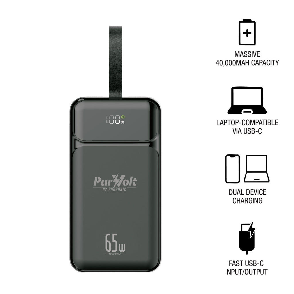 PurVolt 40,000mAh Ultra High-Capacity Power Bank – Powering Laptops, Phones & Beyond - Derrick Brown Music