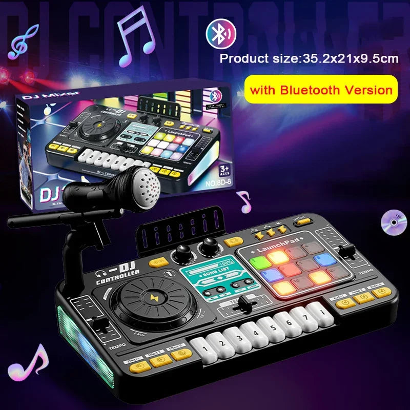Kids DJ Mixer Toy with Sound Effects and Optional Bluetooth
