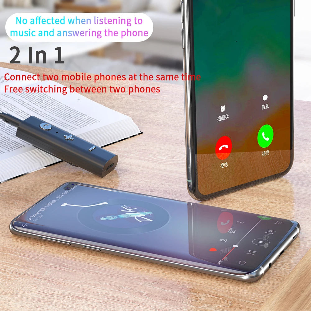 Bluetooth 5.0 receiver for 3.5mm audio