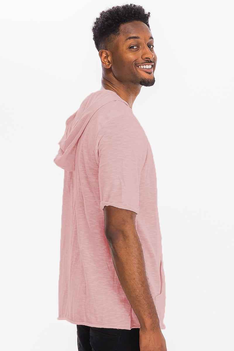 TERRY SHORT SLEEVE HOODED SHIRT 3055