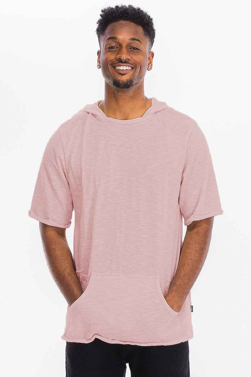 TERRY SHORT SLEEVE HOODED SHIRT 3055