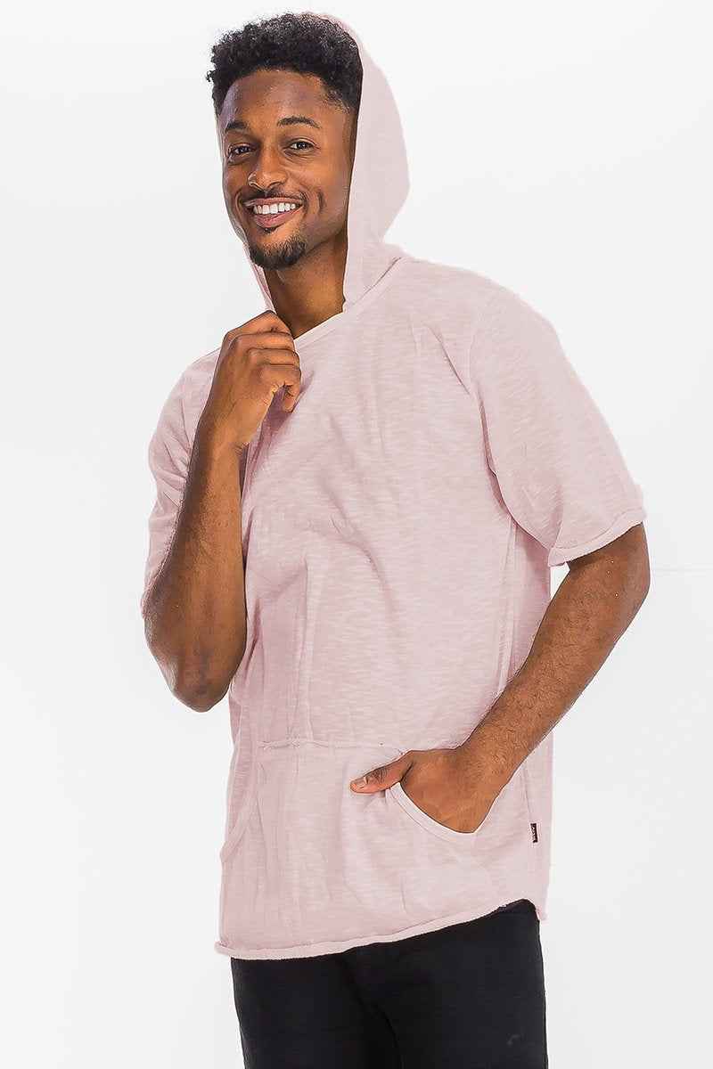 TERRY SHORT SLEEVE HOODED SHIRT 3055