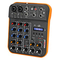 Audio Mixer 4 Channel DJ Equipment with Bluetooth USB Sound Board