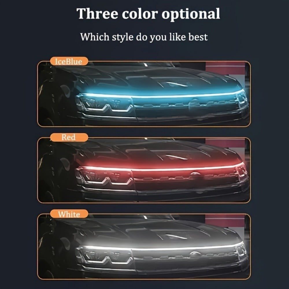 Universal 12V, 10W Start-Scan Car LED Hood