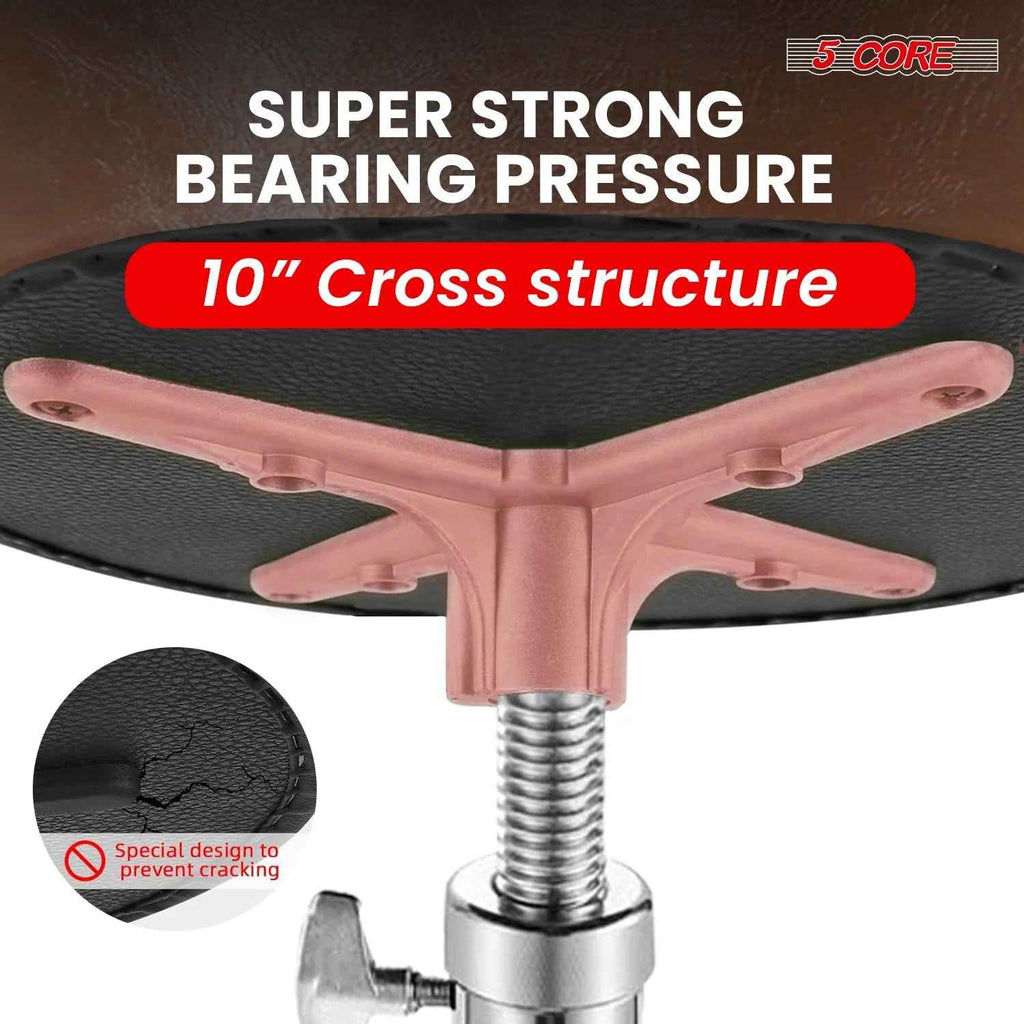 5Core Drum Throne Padded Guitar Stool Saddle Drummer Seat for Adults &