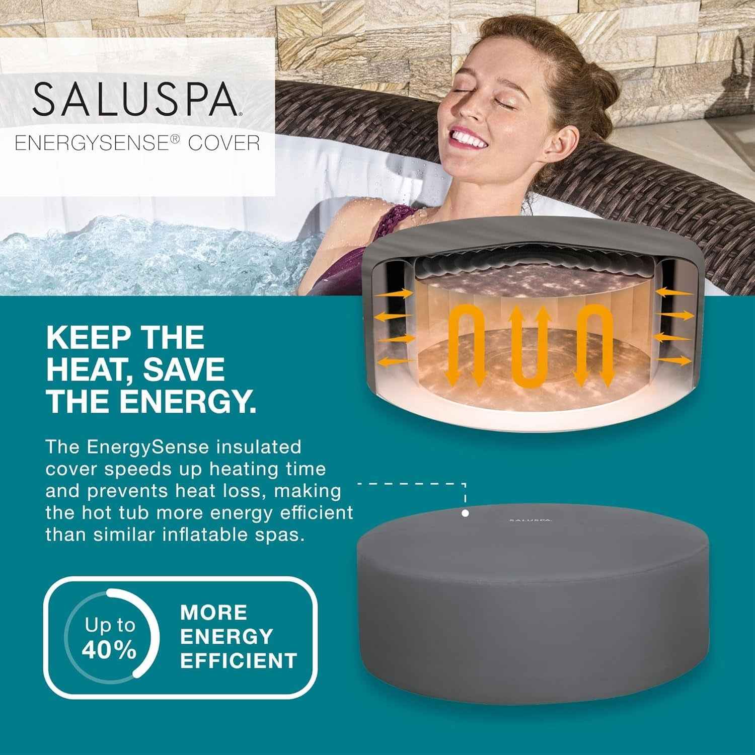 Inflatable Hot Tub 7 Person 180 Jets