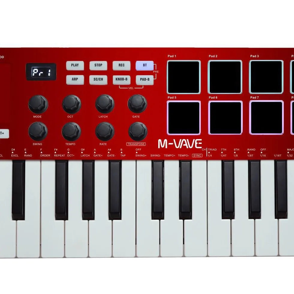 M-VAVE SMK-25 Portable MIDI Keyboard Controller with RGB Drum Pads