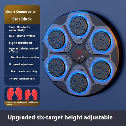 Music Boxing Machine Household With RGB Light Bluetooth-compatible