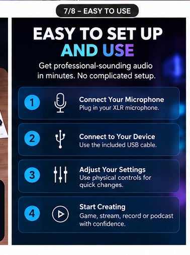 FIFINE SC3 easy setup steps for creators