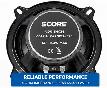 5CORE 5.25-inch coaxial car speakers product view