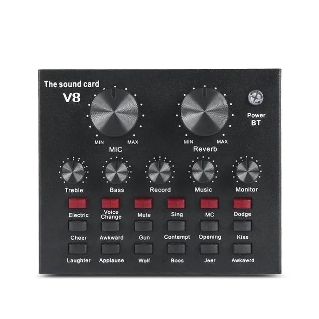 V8 sound card podcast streaming kit
